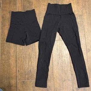 NWOT Kilogram cut shorts and leggings